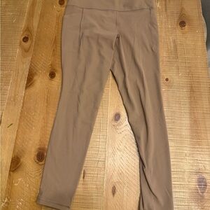 Athleta High-Rise Ponte Leggings in Taupe Brown